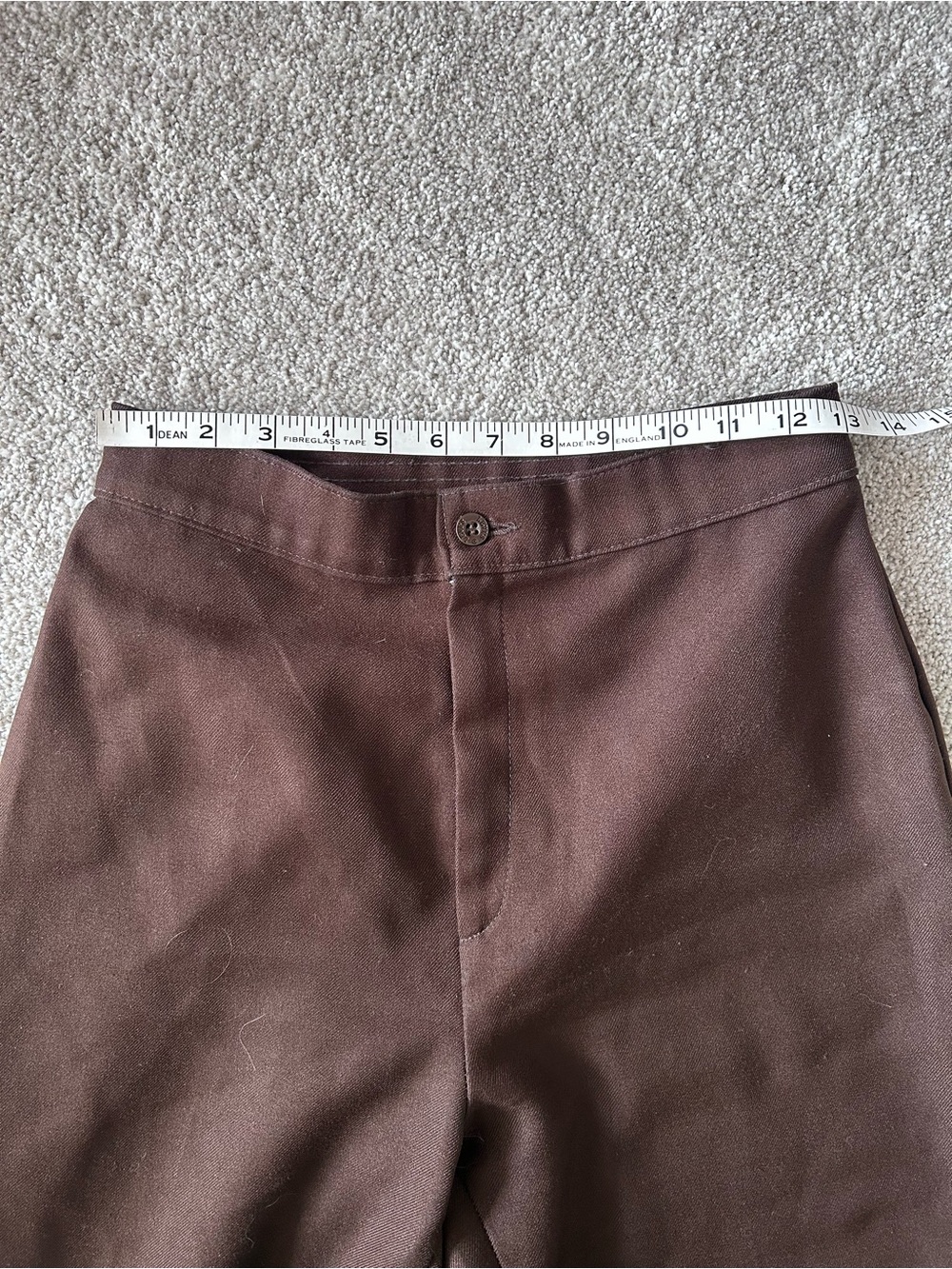 Vintage 70s Levi’s Strauss & Co Chocolate Brown Wide Leg Pants 1970s Retro - Picture 7 of 7